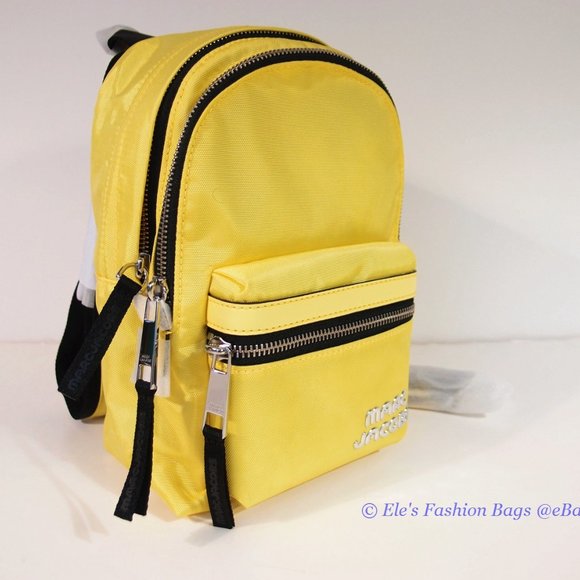 ❤️ NWT Marc Jacobs Trek Nylon Small Backpack Daisy Yellow AUTHENTIC main image 3